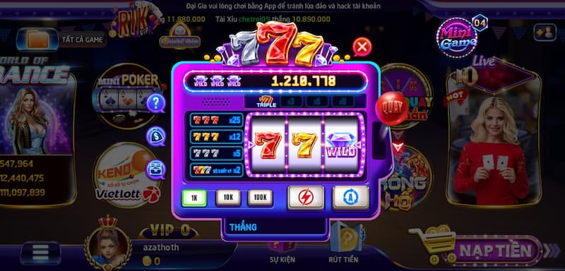 Xèng 777 Rikvip Tại sao Xèng 777 Rikvip lại thu hút người chơi?