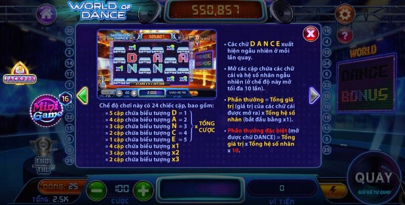 World Of Dance Tổng quan về World Of Dance tại Rikvip